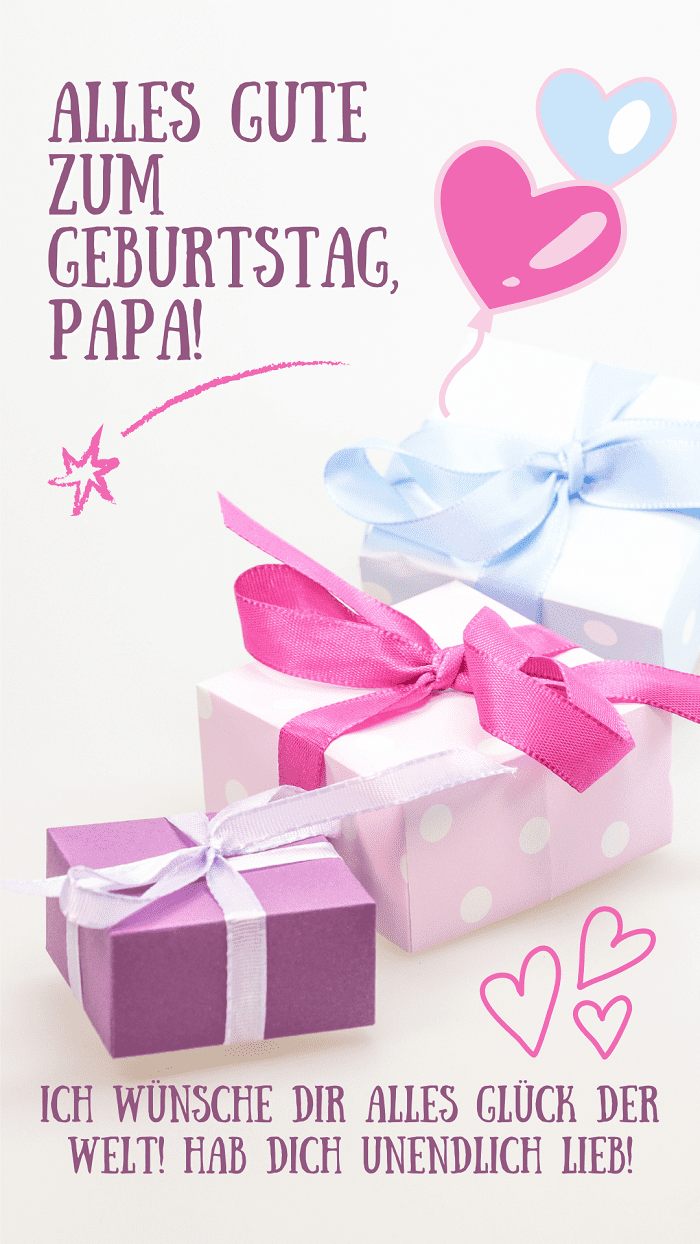 Geburtstagskarte für den Papa - Moonzori