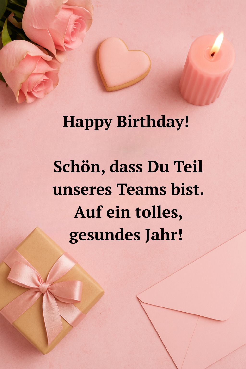 Alles Gute zum Geburtstag! Geburtstagskarte für Arbeitskollegin