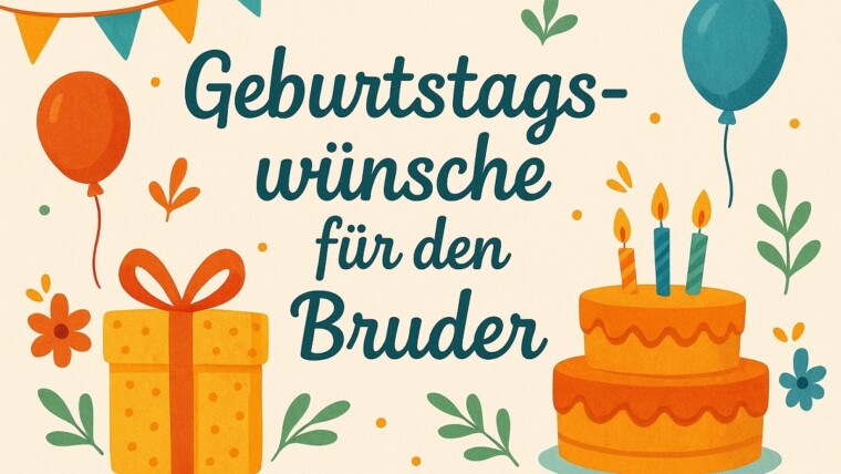 Geburtstagswünsche für den Bruder