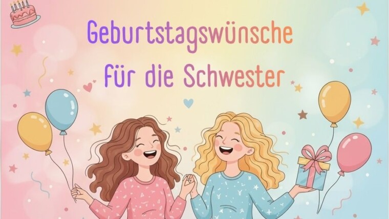 Geburtstagswünsche für die Schwester Moonzori