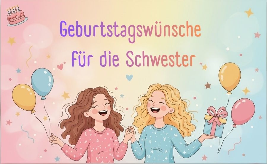 Geburtstagswünsche für die Schwester Moonzori