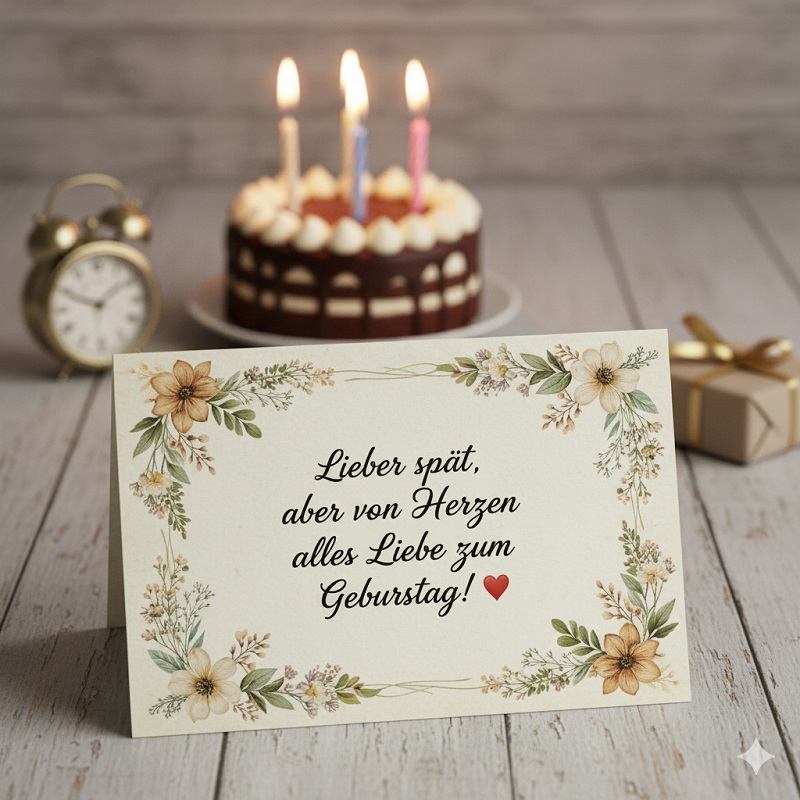 Nachträgliche Geburtstagskarte - Glückwünsche Moonzori